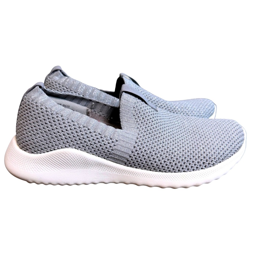 Aetrex Angie Silver Knit Slip On Orthotic Sneakers Womens 8.5